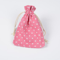 12 oz coton lin plage cosmétique maquillage cordon sac à chaussures plaine toile bonbons pochette