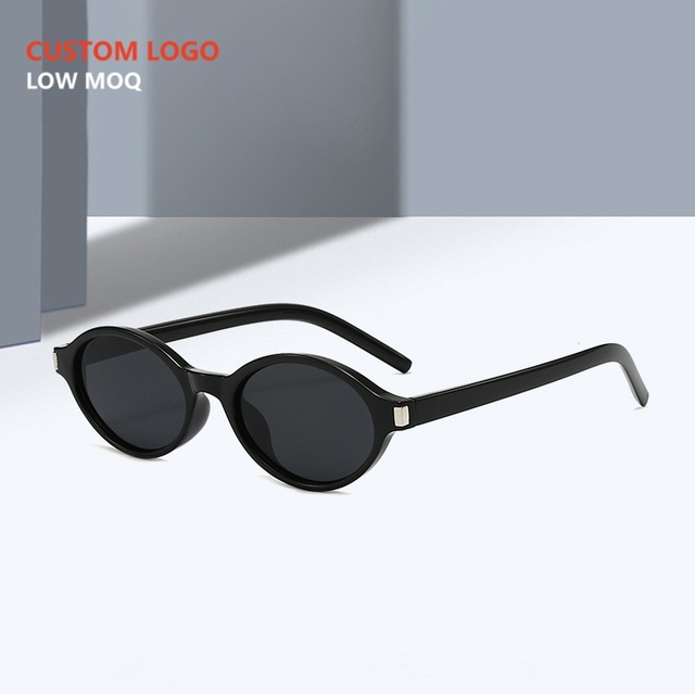 Modest Luxury Fall & Winter Retro Style Colorful Sunscreen Oval Frame Disco Photography Unisex Sunglasses