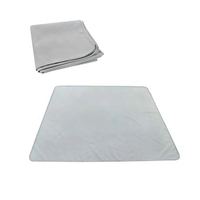 Tapis de sol lavable pour chaise haute, anti-dérapant, anti-éclaboussures en silicone