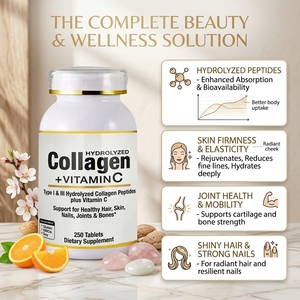 Cápsulas de <span class=keywords><strong>Colágeno</strong></span> Marino Hidrolizado y Vitaminas OEM, Suplemento de 500 mg de <span class=keywords><strong>Colágeno</strong></span> con Vitamina C para Cabello, Piel, Uñas y <span class=keywords><strong>Articulaciones</strong></span> - Product Image 4