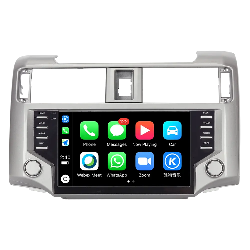 Erllish-reproductor de DVD ndroid ar para coche oyota 4 ununner 2009-2017, Radio Estéreo Android, navegación GPS multimedia