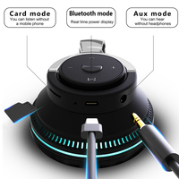 Nouveaux écouteurs sans fil à LED, Bluetooth 5.3, pliables, basses profondes, avec carte TF pour iPhone, téléphone Samsung, avec micro