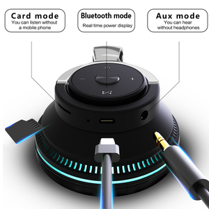 Audífonos Inalámbricos con Luz LED, Bluetooth V5.0, Plegables, Chipset JL, Bajos Potentes, para Deportes, con Ranura para <span class=keywords><strong>Tarjeta</strong></span> TF y Micrófono, para iPhone y Otros Dispositivos - Product Image 5