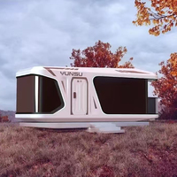 Maisonnette Portable Modulaire Facile à Assembler, Conteneur Mobile Type Capsule Spatiale, Structure en Acier Galvanisé, Étanche, Idéale pour Bureau, École, Centre Commercial