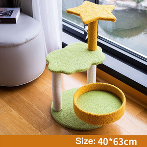 OEM Gecustomizeerde Kleine Kattentoren met Geïntegreerd Nest Professionele Fabrikant Export Kwaliteit Huisdierenmeubilair Groothandel - Product Image 2