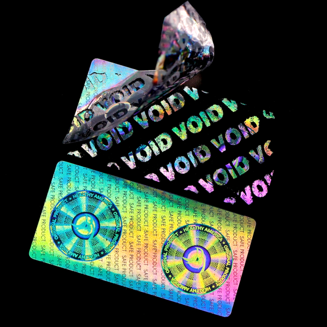 Custom Labels Custom Void Stickers Tamper Proof Security Labels for Anti-Counterfeit and Product Protection