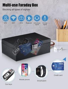 กล่องฟาราเดย์ป้องกันการโจรกรรม ป้องกันสัญญาณ RFID สำหรับกุญแจรถ  ใส่กุญแจได้ 15 ดอก  กล่องป้องกันสัญญาณสำหรับโทรศัพท์ - Product Image 2