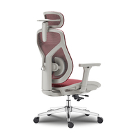 Chaise de bureau ergonomique moderne et réglable en maille avec repose-pieds pour la maison, le bureau, l'hôtel, la salle de jeux