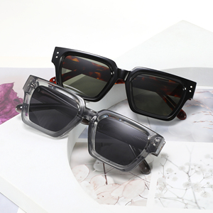 Lunettes de soleil en acétate de qualité supérieure hommes 2025 TR90 cadre carré polarisé logo personnalisé lunettes de soleil à la mode - Product Image 3