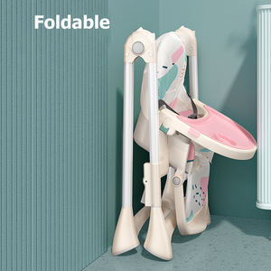 SeaMind 2-in-1 Modern Design Portable Baby Feeding <strong>Chair</strong> Non-Slip <strong>High</strong> Leg Removable Adjustable <strong>Space</strong> <strong>Saver</strong> Plastic Metal Dining - Product Image 6