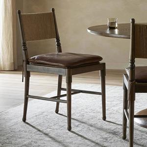 Antica <span class=keywords><strong>noce</strong></span> Wabi-Sabi Design in legno massello sedia da pranzo con schienale per la casa e mobili da <span class=keywords><strong>cucina</strong></span> - Product Image 2