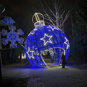 Éclairage de pelouse extérieur, arrangement d'éclairage en forme d'arche sphérique à LED, lumières de décoration de Noël - Product Image 1