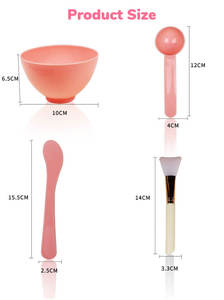 Juego <span class=keywords><strong>de</strong></span> herramientas <span class=keywords><strong>de</strong></span> plástico para mascarillas, utensilios <span class=keywords><strong>de</strong></span> maquillaje <span class=keywords><strong>de</strong></span> belleza coloridos, caseros, color negro - Product Image 6