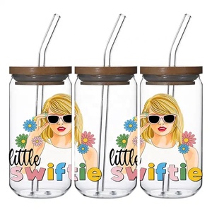 100 + Nieuwe Trendzangers Ontwerpen 3d Uv Libbey Cup Dtf Wrap Transfer Swift Era Music Pop Tour Taylor Libbey Glaspakking - Product Image 2