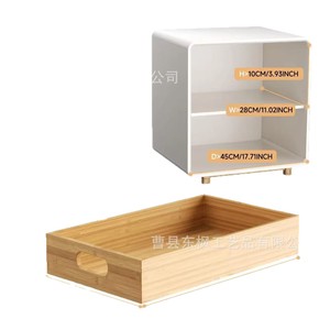 Organizador de Cajones de Madera con Niveles Extraíbles para Fregadero de Cocina, Cestas de Almacenamiento Rectangulares - Product Image 5