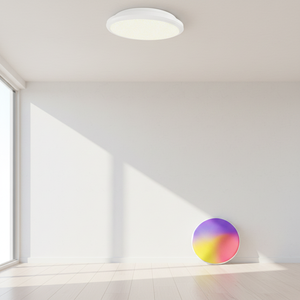 Lámpara LED de Aluminio Contemporánea Blanca para Sala de Estar, Inalámbrica, WiFi, Control por Voz y App Tuya, RGBCW, Compatible con Alexa y Google, para Interiores, OEM ODM - Product Image 1