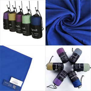 Asciugamano da spiaggia in 2 pezzi in pile doppio in microfibra per vacanze sportivo con Logo personalizzato per <span class=keywords><strong>la</strong></span> stagione estiva all'ingrosso - Product Image 2