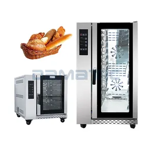 Tecnología Precio al por mayor Proveedor Máquina combinada Gas y electricidad Pizza Croissant Máquina para hornear Cono Horno de panadería rotatorio