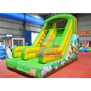 Château gonflable commercial sur mesure pour enfants, combo toboggan aquatique gonflable extérieur thème animaux de la <span class=keywords><strong>jungle</strong></span> pour adultes et enfants - Product Image 4