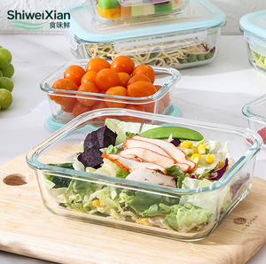Recipientes de Vidrio de Borosilicato de Alta Calidad ShiWeiXian para Almacenamiento de Alimentos, Herméticos, Libres de BPA, para Preparación de Comidas - Product Image 3