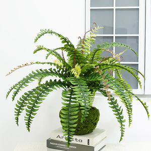 Plante artificielle de fougère en soie, haute simulation, pour décoration intérieure de bureau, verdure - Product Image 1
