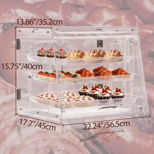 Có Thể Điều Chỉnh Acrylic Bánh Hiển Thị Tủ Tùy Chỉnh Thân Thiện Với Môi Xách Tay Bánh Hiển Thị Hộp Cho Bánh Bánh Mì Bánh Mì Bánh Mì - Product Image 2