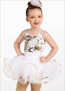 Costumes de danse jazz professionnels pour filles, enfants, spectacle, étoile brillante, spectacle de récital, costumes de danse - Product Image 4