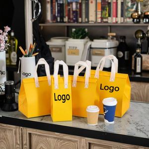 OEM Custom Eco-Friendly Waterproof Cartoon Foldable Milk Tea Insulated Cooler Bag Aluminum Foil Lining Wholesale Printed Design - Product Image 1