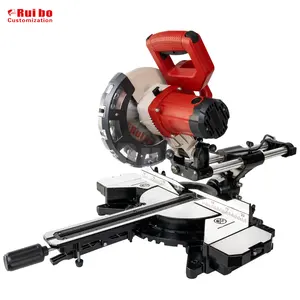 210mm 1700W Sliding Miter Saw Aluminium Wood Plastic Cutting Sliding Miter Saw