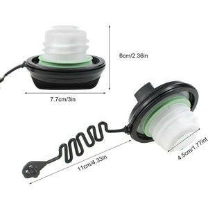 Bouchon de réservoir de carburant Ford 1580852 7S619030CB en plastique avec poignée pour Transit Fiesta MK5 - Product Image 1