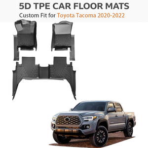 Alfombrillas de Coche TPE Personalizadas para Toyota Tacoma LHD 2020-2022 |   Tapetes para Piso Impermeables para Todo Clima, Juego Completo, OEM de Fábrica - Product Image 1
