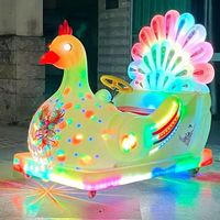 Voiture télécommandée pour enfants avec pare-chocs, pour les parcs d'attractions en plein air et en intérieur, avec éclairage LED et batterie