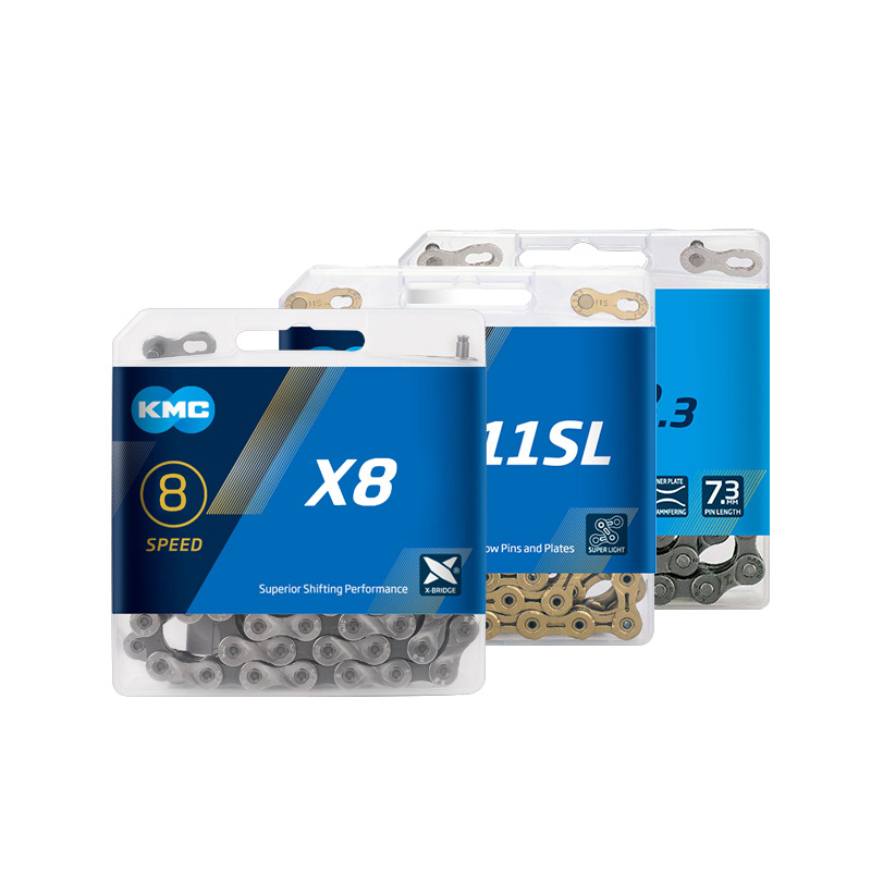 KMC цепь Z8 Z9 X9 X10 X11 X12 велосипедная цепь 8/9/10/11/12 скоростная и волшебная кнопка для горного/стержневого велосипеда EL EPT оригинальная коробка