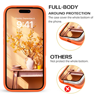 Coque de téléphone en silicone souple VAWI S002 pour iPhone 11 12 13 14 15 16 17 Pro Max, étui de protection