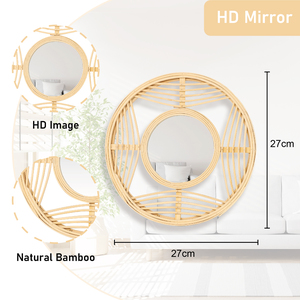 Thân Thiện Với Môi Nghệ Thuật Thiết Kế Tường Deco Tre Chất Liệu Khung Gương Cho Nhà Và Phòng Ngủ Không Gian-Cho Khách Sạn Và Nhà Hàng - Product Image 5