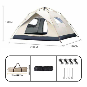 Carpa de Playa y Pesca para <span class=keywords><strong>4</strong></span> Personas, Apertura Automática, Cuatro Estaciones, 1500-2000mm, Impermeable, Resistente a la Lluvia, con Protección Solar, Tela Oxford - Product Image 6