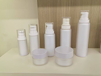 Ensemble d'emballages cosmétiques blancs à faible MOQ (100 pièces) – Bouteilles en plastique avec pompe pour crème et lotion de soin (30ml, 50ml, 100ml, 120ml) – Impression personnalisée