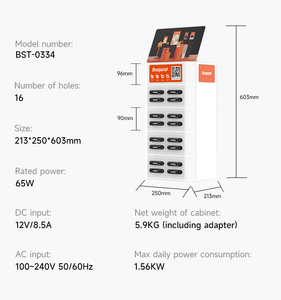 Besiter BST-0334 Banco de Energía Portátil de 16 Ranuras, 22.5W, Li-Polímero, Alta Capacidad, con Pantalla Publicitaria de 10 Pulgadas y Carga Rápida de 3 Puertos - Product Image 6