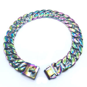 Cadena Cubana de Acero Inoxidable de 32 mm para Perros, Collar de Cadena a Granel, Cadena Duradera de Acero Inoxidable para Perros Grandes - Product Image 2