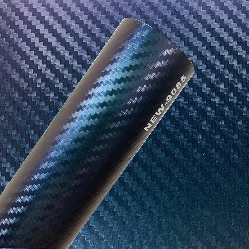 5D Carbon Fiber Vehicle Wrap Film - Blue Purple PVC Sticker