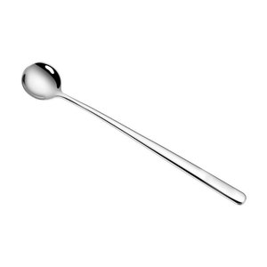 304 Stainless Steel Spoon And Fork Set Long Handle Reusable Dessert Utensils For Coffee Tea Fruit Serving - Product Image 5