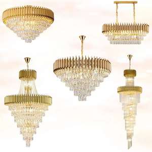 Zeal <b>Lighting</b> modern <b>living</b> <b>room</b> luxury crystal pendant lamp black gold crystal chandelier - Product Image 2