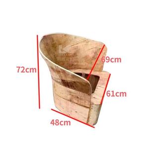 Chaise de <span class=keywords><strong>loisirs</strong></span> en bois massif moderne FC-20-78 canapé simple <span class=keywords><strong>pour</strong></span> salon lumière luxe créatif Simple planche à cintrer - Product Image 5