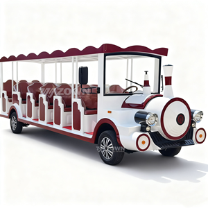 Vehículo Eléctrico de Turismo con Diseño de Tren de Vapor Antiguo, Autobús Turístico Familiar para Parques Temáticos - Product Image 1