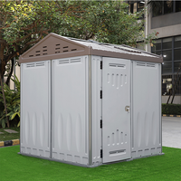 Caseta de Jardín Prefabricada Expandible de Estilo Personalizado, Oficina Móvil, Armario de Almacenamiento Exterior, Estructura de Acero Impermeable