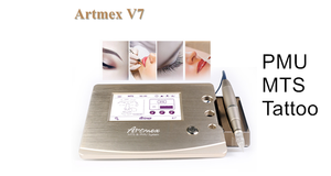 Máquina de tatuaje cosmético Artmex V7 Equipo de belleza Ceja Labio Delineador de ojos Maquillaje permanente PMU + MTS Sistema de terapia Mirconeedling - Product Image 3