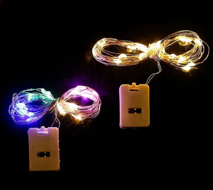 1M <span class=keywords><strong>LED</strong></span> Dây đồng chuỗi ánh sáng với 3-chức năng chế độ nhấp nháy hộp pin cho sinh nhật năm mới bên trang trí phong cách thời trang - Product Image 2
