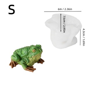 Cartoon Frog Scented Candle Mold Transparent White Customizable Shape For DIY Candle Making Home Decor Ornament Cake Mold - Product Image 5