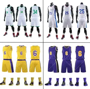 High Quality Basketball Team Wholesale Instock Type Short Production Time Basketball Jersey