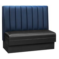 Banquette longue commerciale, option de revêtement multicolore pour hôtel de charme, club, gîte et restaurant buffet